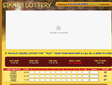 Tablet Screenshot of mysikkimlottery.com